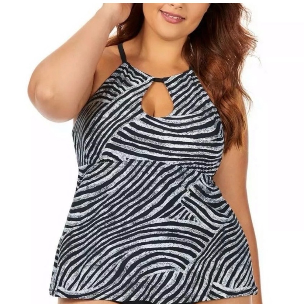Raisins Black and White Zebra Print Bikini